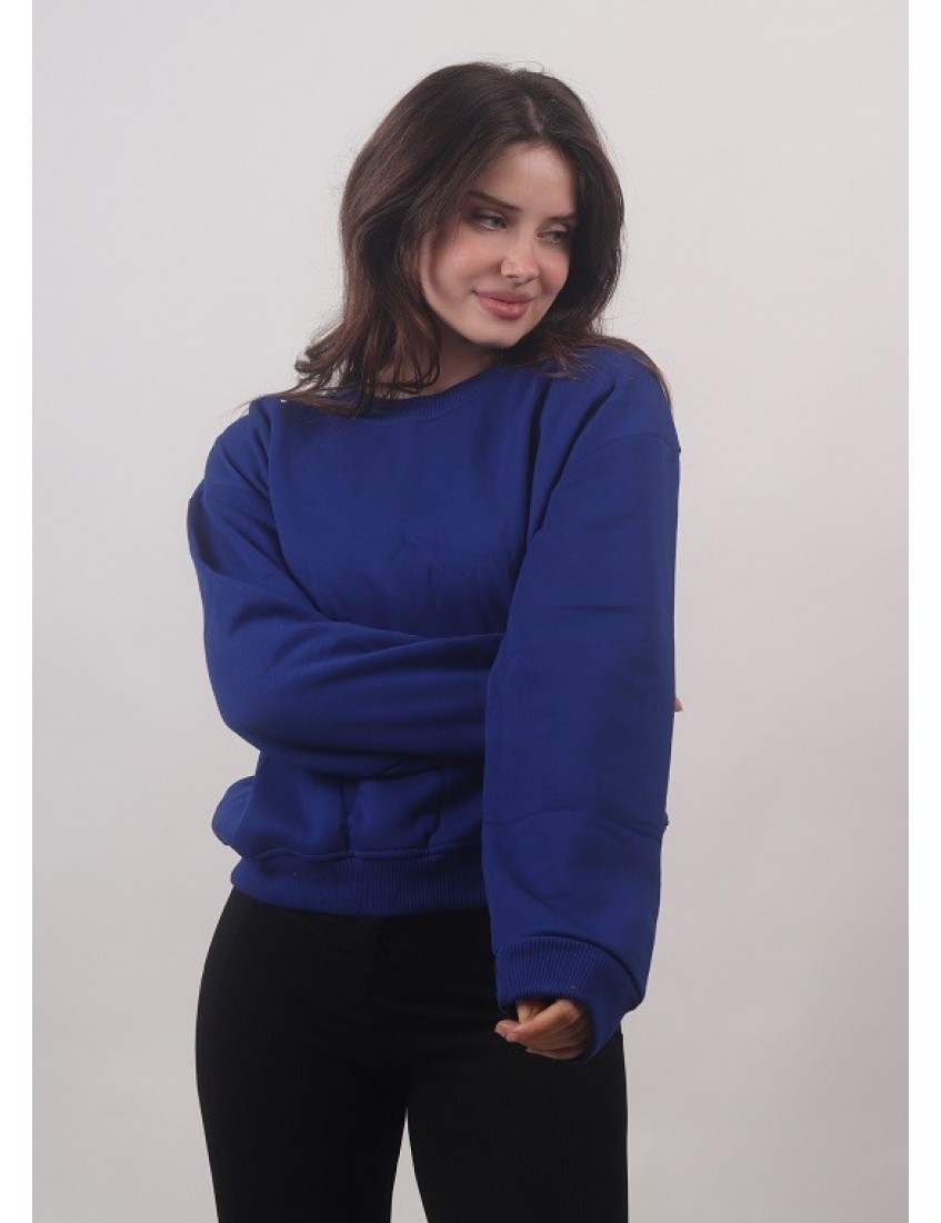 Lacivert Oversize Kadın Sweatshirt